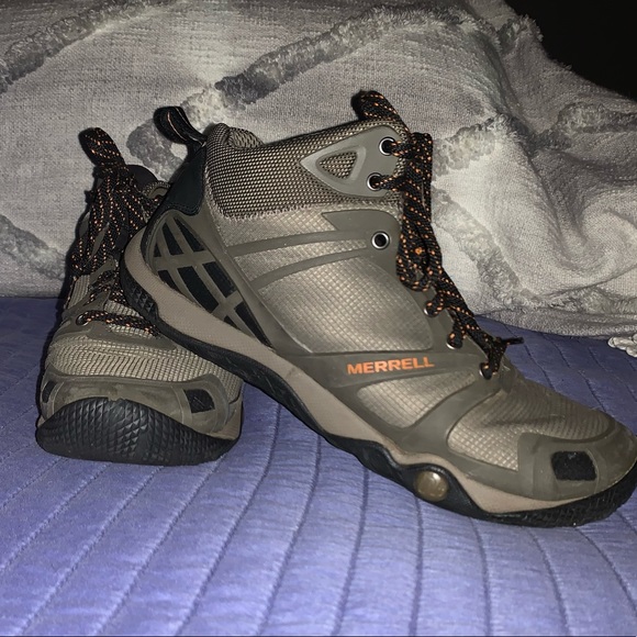 MERRELL’s men’s 10.5 army green and orange - Picture 3 of 9